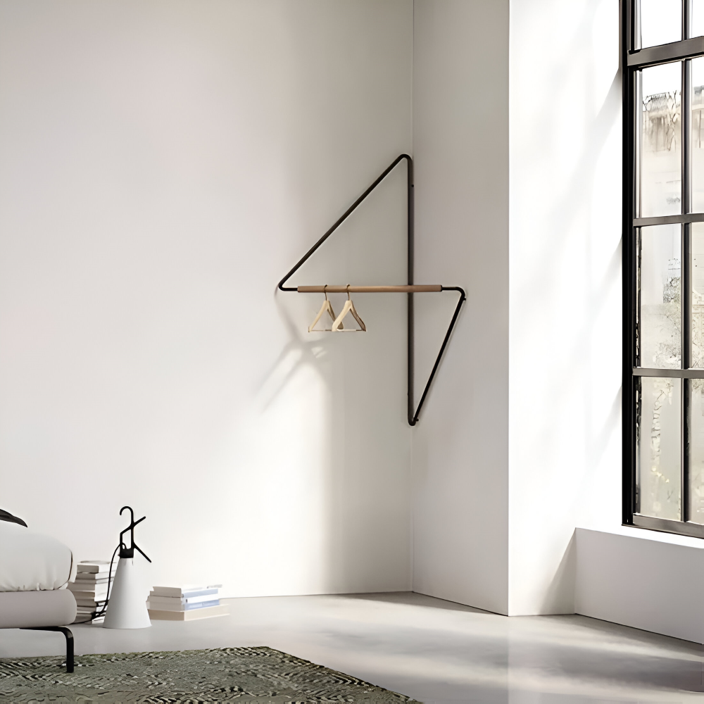 Avelena | Triad Kleiderständer – Geometrischer Multi-Zweck Metall Garderobenständer