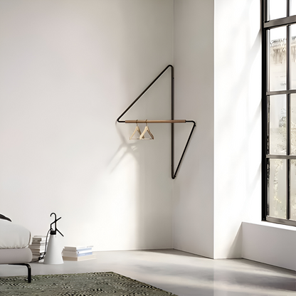 Avelena | Triad Kleiderständer – Geometrischer Multi-Zweck Metall Garderobenständer