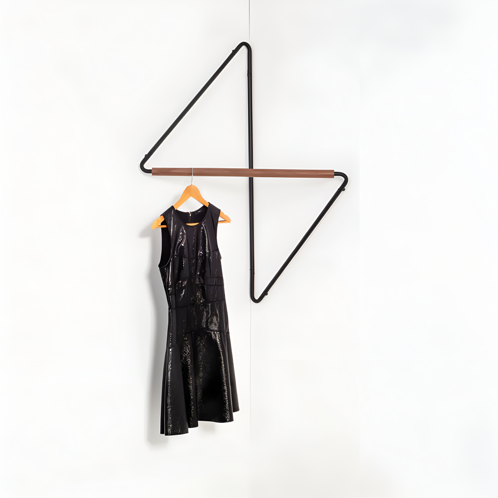 Avelena | Triad Kleiderständer – Geometrischer Multi-Zweck Metall Garderobenständer