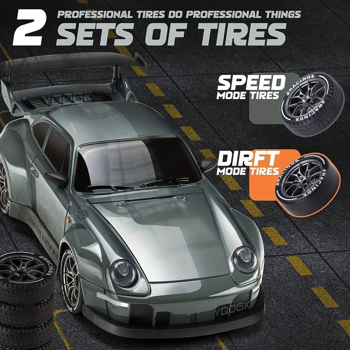 Avelena | RC-Auto 1:24 mit LED-Rädern & Allradantrieb