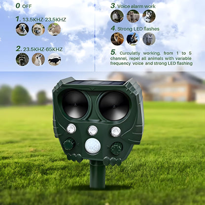 Avelena | EcoFence | Tiervertreiber – Solarbetriebene Ultraschallabwehr