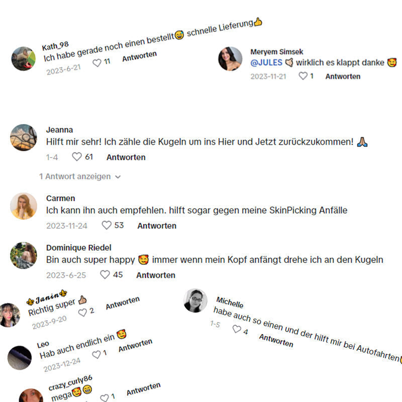 Avelena | Calm – Angst Ring mit Perlen - Anti Stress & Anti Angst