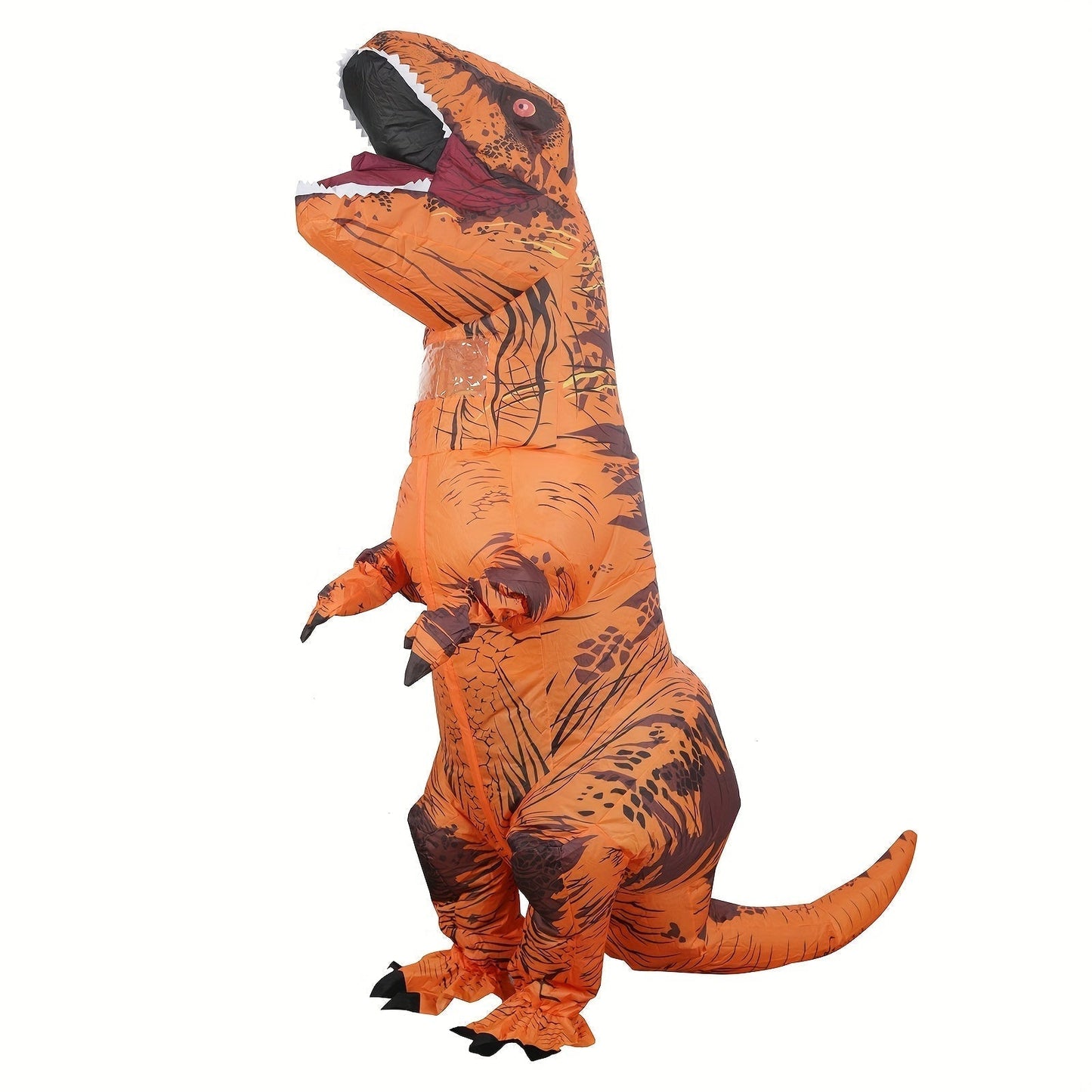 Avelena | DinoKing Aufblasbares T-Rex Kostüm – Riesiger Unisex-Anzug mit Ventilator