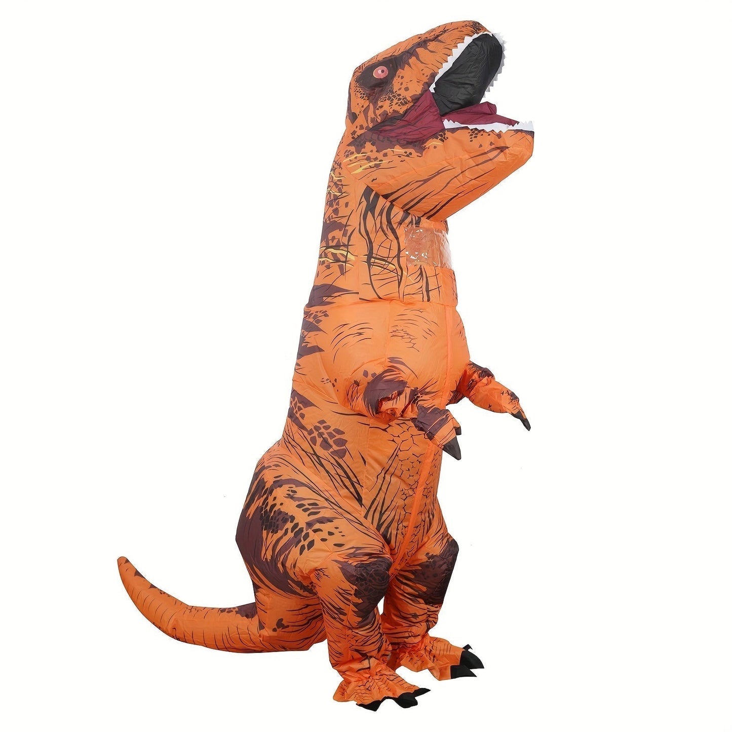 Avelena | DinoKing Aufblasbares T-Rex Kostüm – Riesiger Unisex-Anzug mit Ventilator