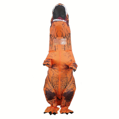 Avelena | DinoKing Aufblasbares T-Rex Kostüm – Riesiger Unisex-Anzug mit Ventilator