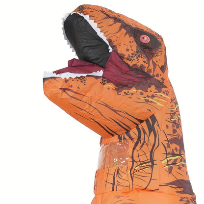Avelena | DinoKing Aufblasbares T-Rex Kostüm – Riesiger Unisex-Anzug mit Ventilator