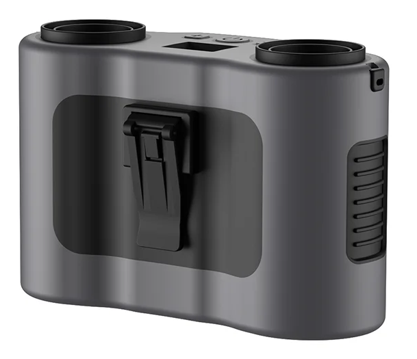 Avelena | Tragbarer Taillenschutzventilator mit zwei Luftauslässen & 20.000mAh Batterie – BreezeMate