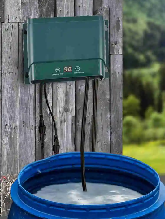 Avelena | Solar Tropfbewässerungssystem-Kit Automatisches Bewässern mit 30 Modi & 7 Timern – AquaFlow