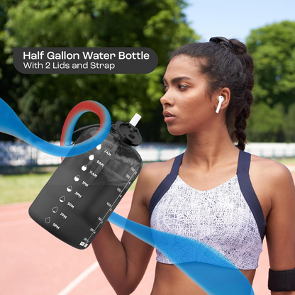 Avelena | Elegante 2L Wasserflasche mit Zeitindikator