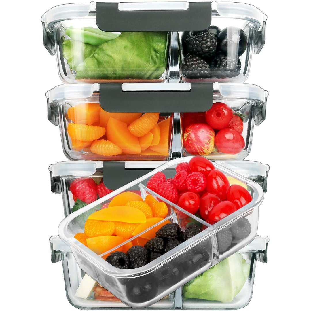 Avelena | Glas Meal Prep Container 5Er-Pack 1L