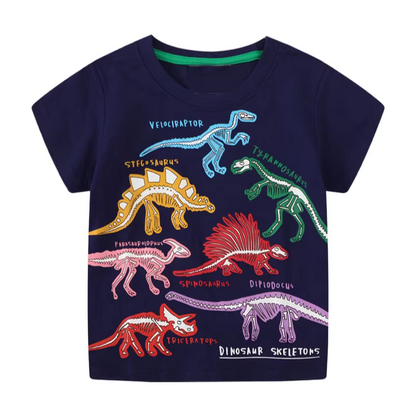 Avelena | Icone Dinoshirt Kinder Glow In The Dark Dinosaur T-Shirt