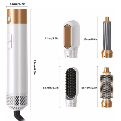 Avelena | Rose Hairstyler 5 I 1 Professionelles Haarstylingbürstenset
