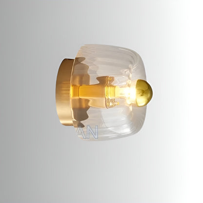 Avelena | Scandielegance Wandlampe Moderne Glasbeleuchtung mit Bauhaus Charme