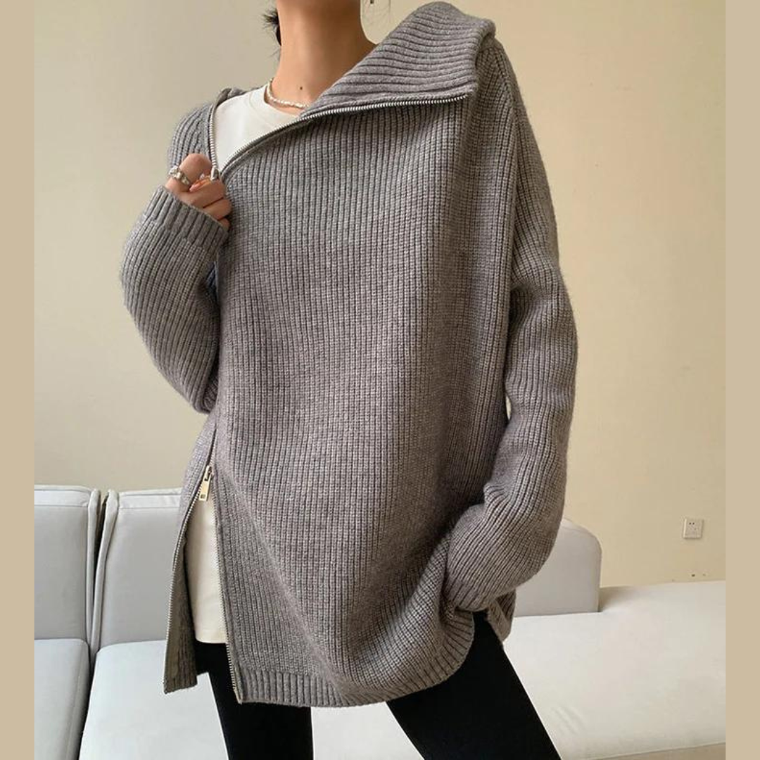 Avelena Hochgeschlossener Pullover