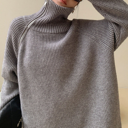 Avelena Hochgeschlossener Pullover