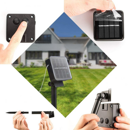 Avelena | Marokkanische wasserdichte Solar-Lichterkette, l 12 Meter, 100 LED-Lampen, l 8