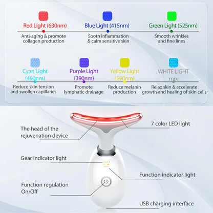 Avelena | RadiantGlow 7-Farben LED-Gesichtsmaske