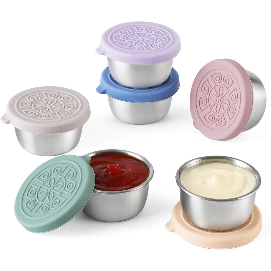 Avelena | Leke Rvs Soßenbecher - 6 Stück Flavorpods