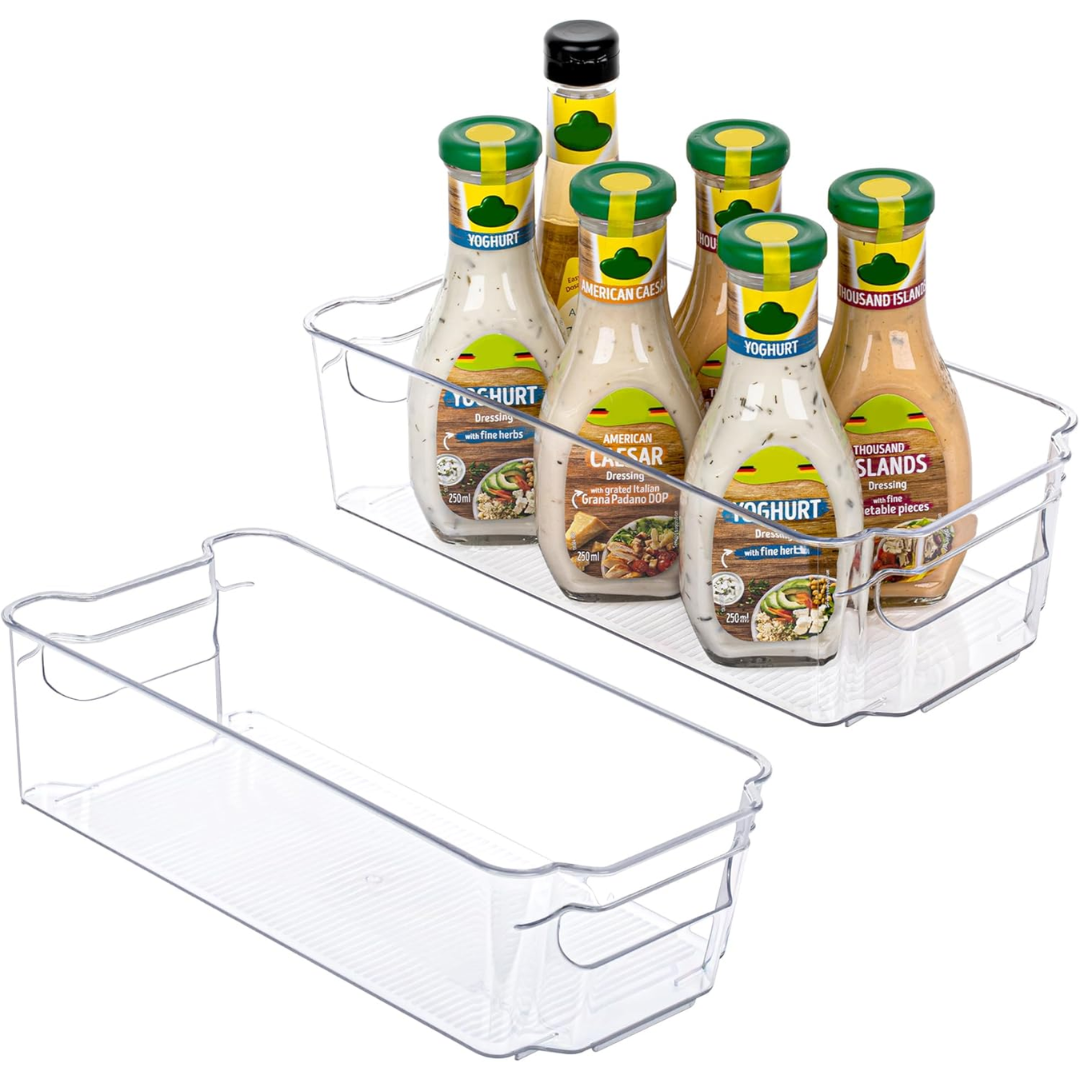 Avelena | Durchsichtige Aufbewahrungsboxen für Kühlschränke - 4 Stück Coolorganize