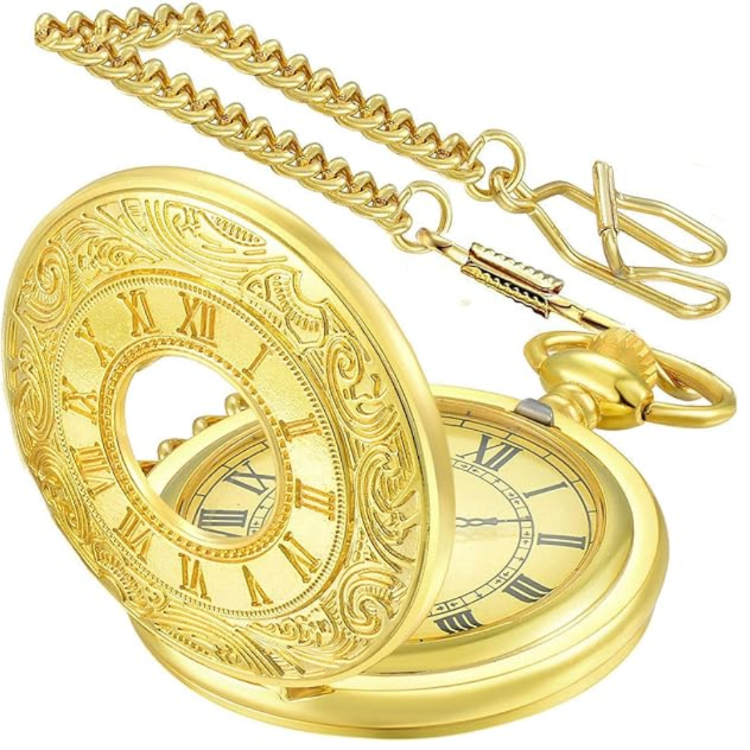 Avelena | Klassische Retro Taschenuhr für Männer