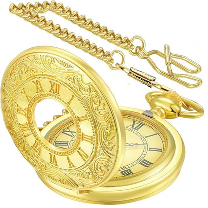 Avelena | Klassische Retro Taschenuhr für Männer