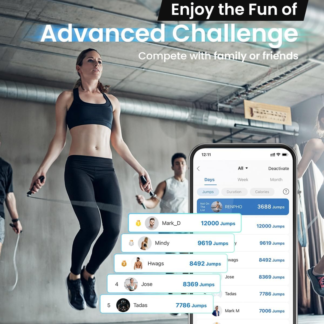 Avelena | Intelligentes Springseil mit App und Knotenlosem Design