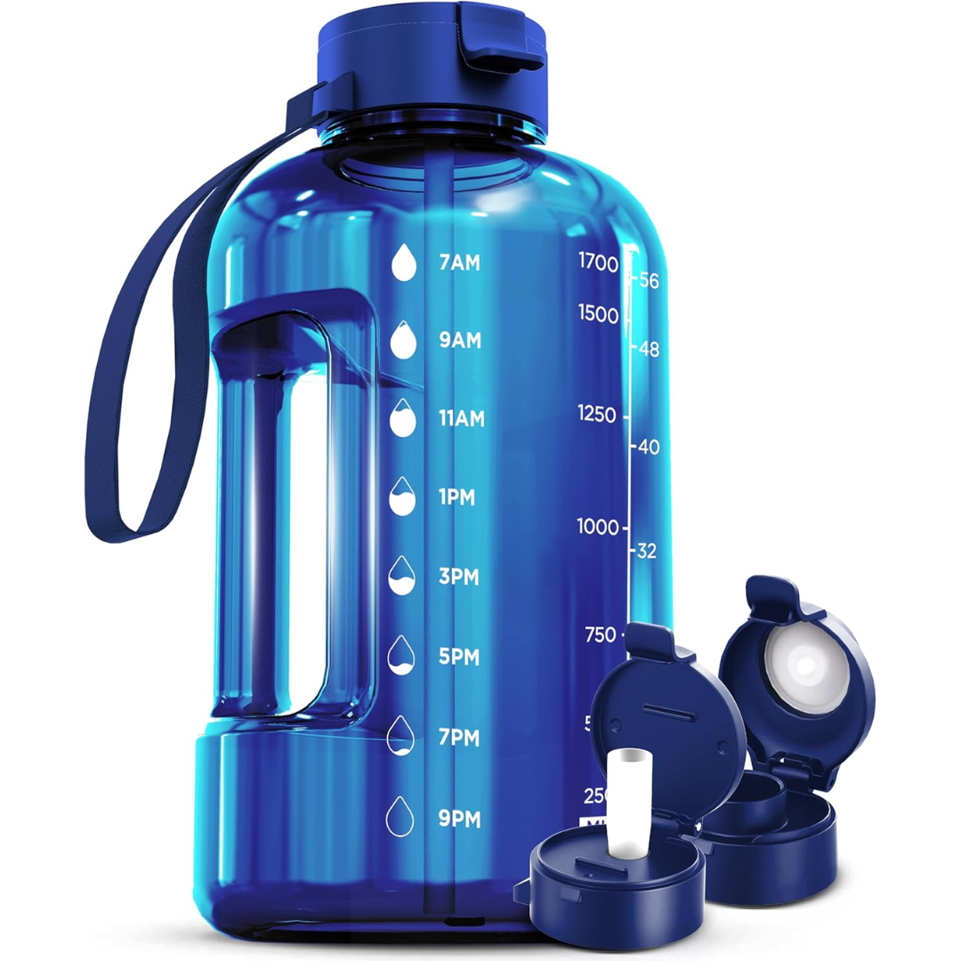 Avelena | Elegante 2L Wasserflasche mit Zeitindikator