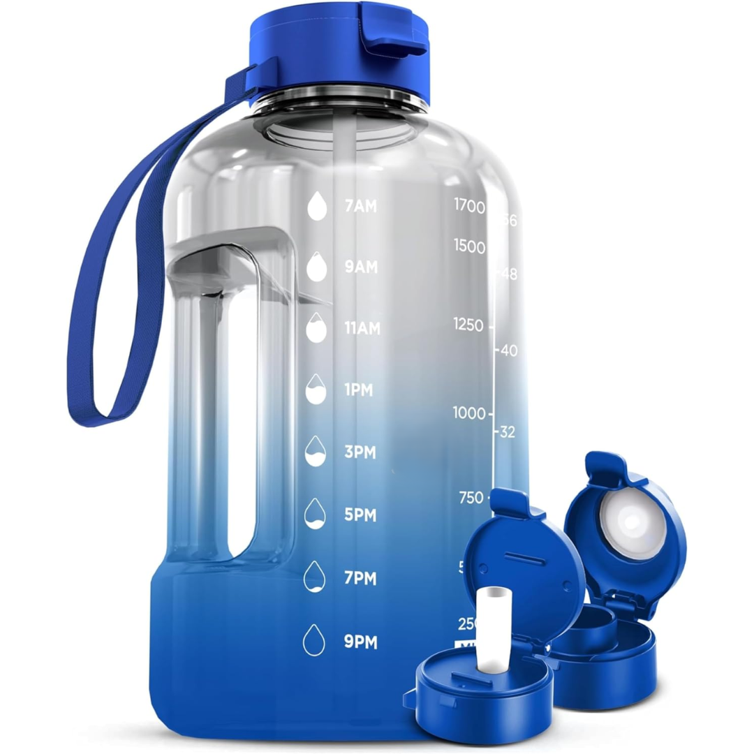 Avelena | Elegante 2L Wasserflasche mit Zeitindikator
