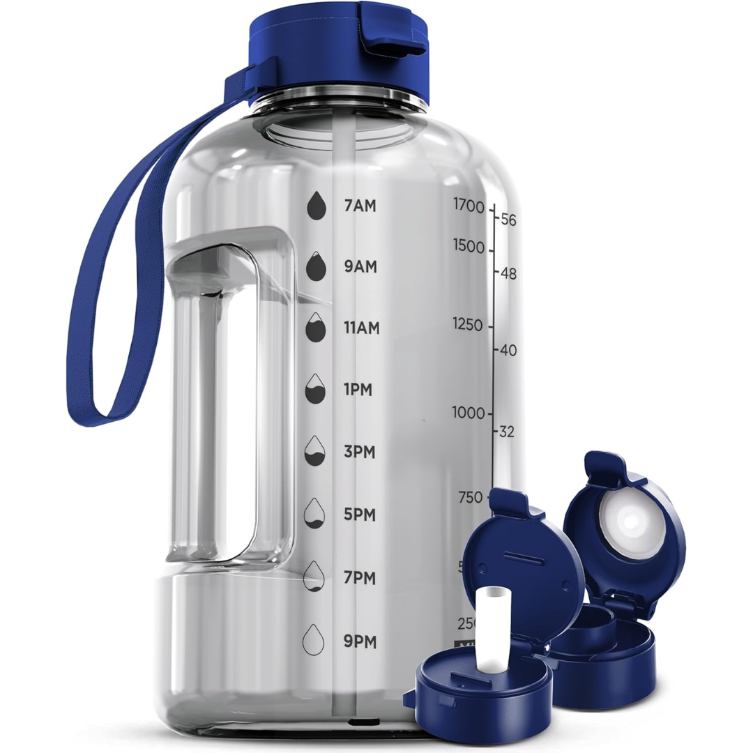 Avelena | Elegante 2L Wasserflasche mit Zeitindikator