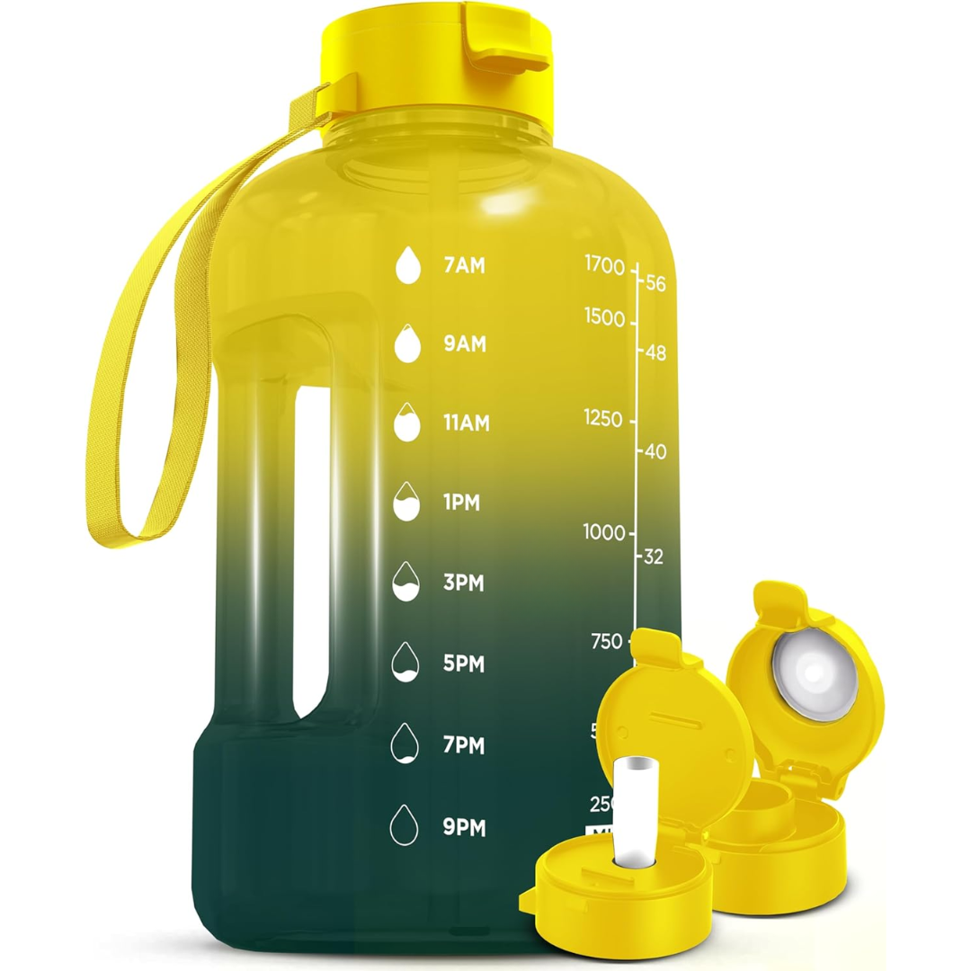 Avelena | Elegante 2L Wasserflasche mit Zeitindikator