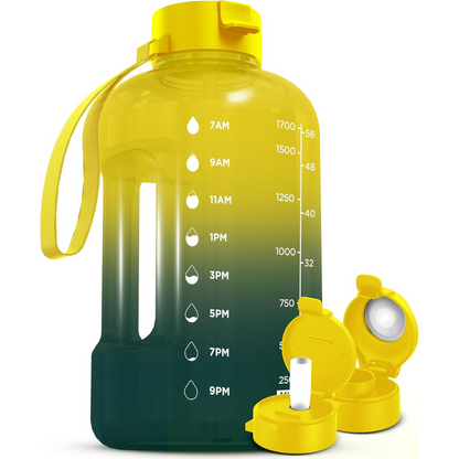 Avelena | Elegante 2L Wasserflasche mit Zeitindikator