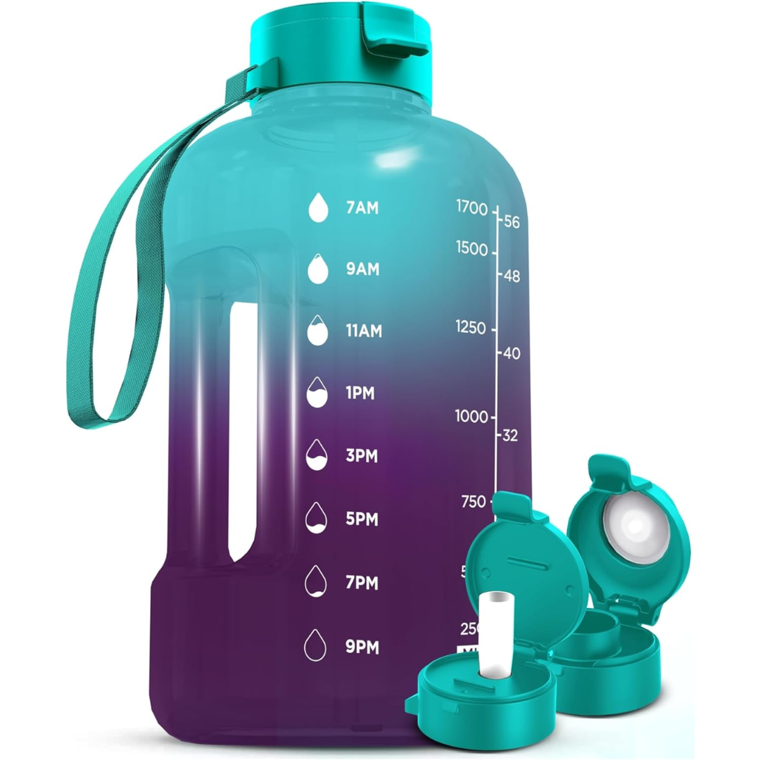 Avelena | Elegante 2L Wasserflasche mit Zeitindikator