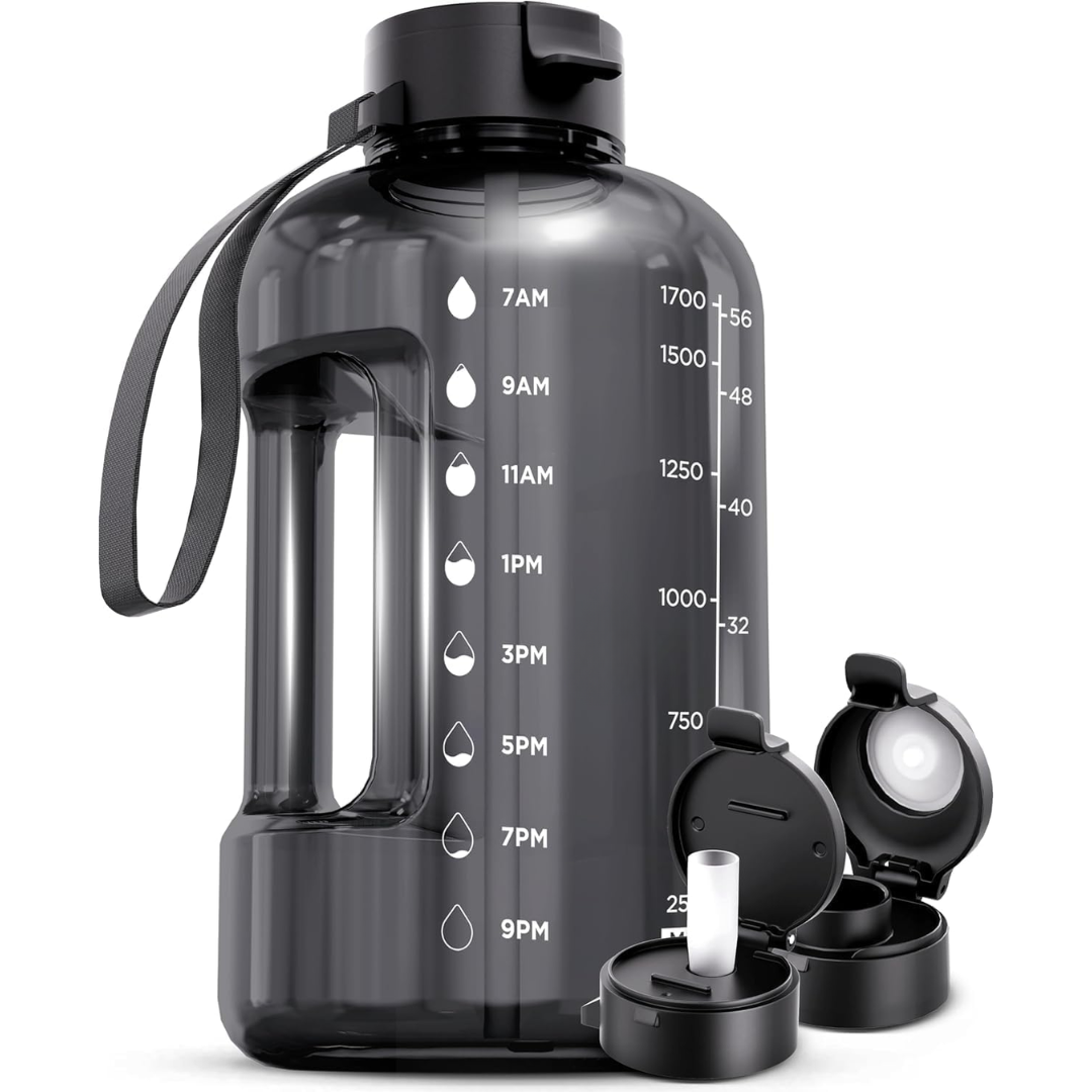 Avelena | Elegante 2L Wasserflasche mit Zeitindikator