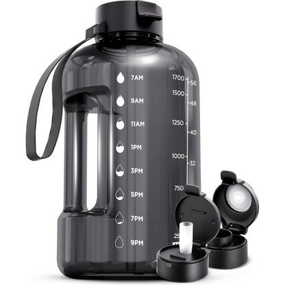 Avelena | Elegante 2L Wasserflasche mit Zeitindikator