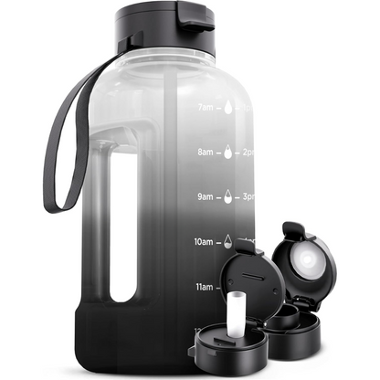 Avelena | 2L Wasserflasche mit Zeitmarkierung – Bpa-Frei