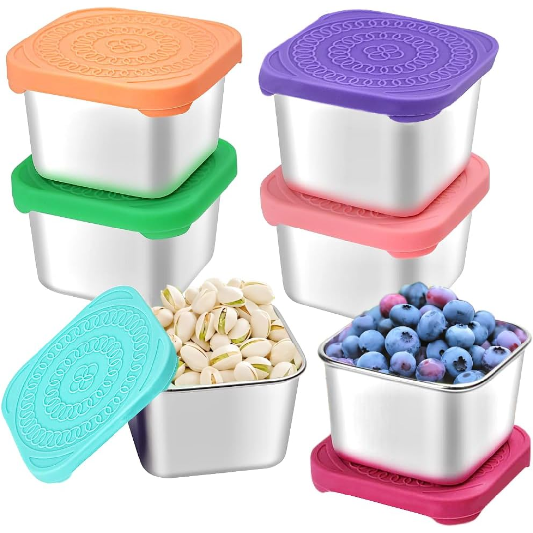 Avelena | 175Ml Rvs Snackboxen für Kinder 6Er-Pack