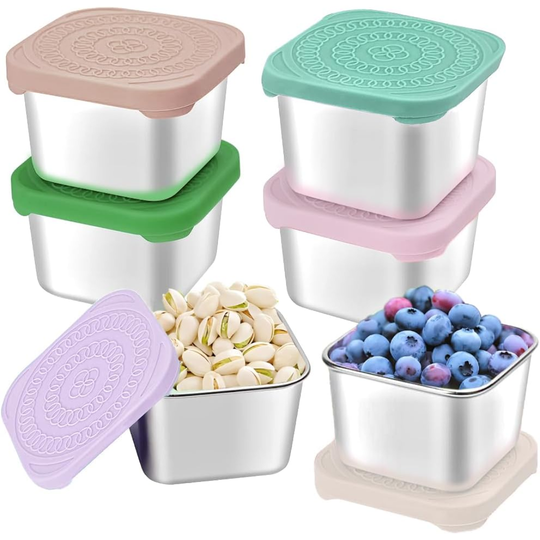 Avelena | 175Ml Rvs Snackboxen für Kinder 6Er-Pack