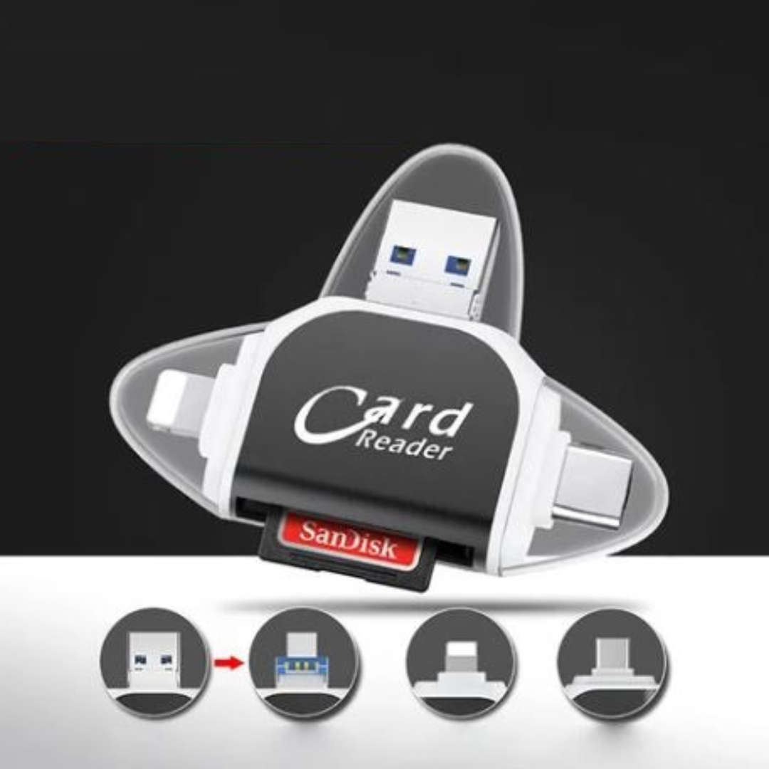 Avelena | Kartenleser Multi-Port 4 I 1 Universal Sd Tf Kartenleser