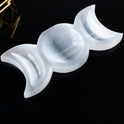 Avelena | Mondwahrsagung Selenit Kristallschale