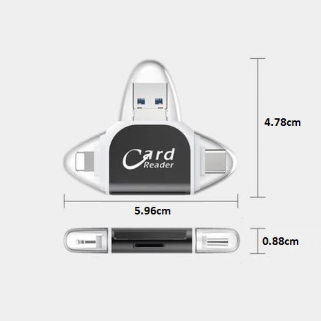 Avelena | Kartenleser Multi-Port 4 I 1 Universal Sd Tf Kartenleser