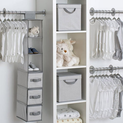 Avelena | Delta Children 48 Teile Kinderzimmer Aufbewahrungset Cool Grau