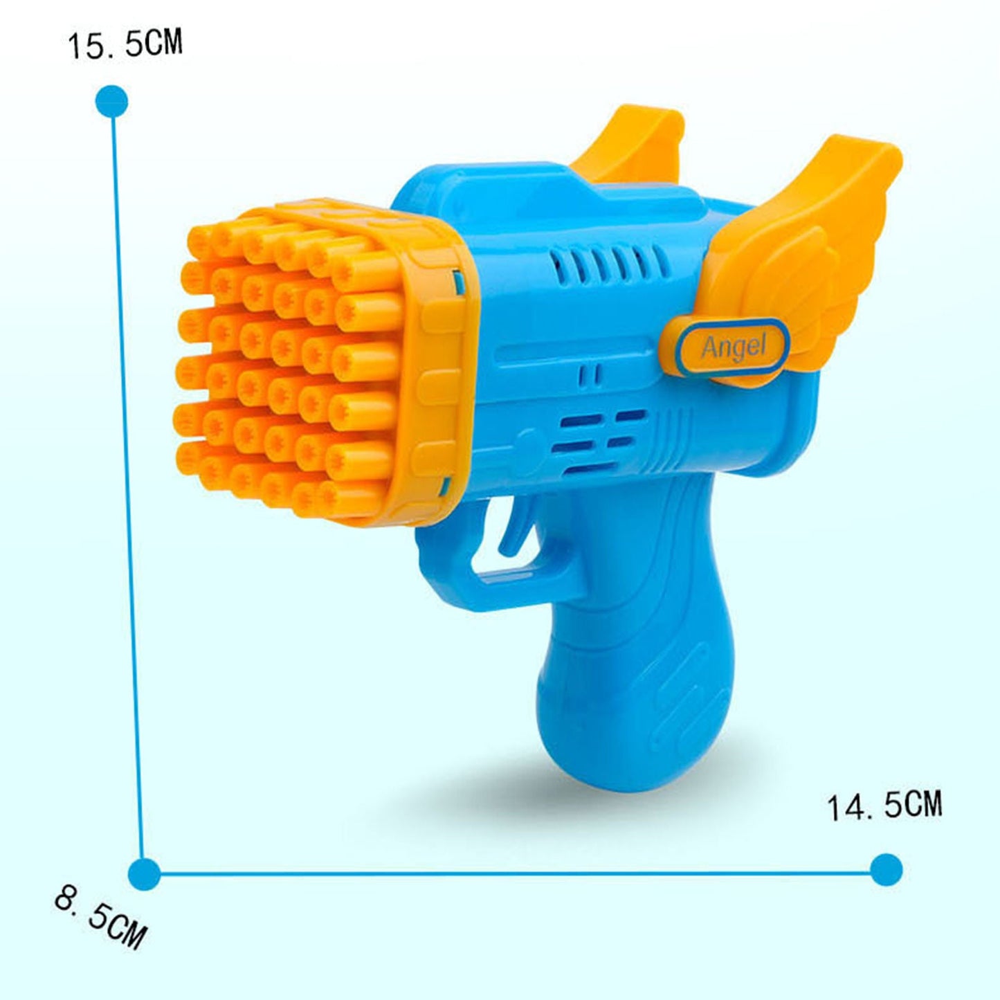 Avelena | Bubblerainbow 42 Loch Engel Flügel Automatische Blasen Pistol Werfer Spielzeug Lila