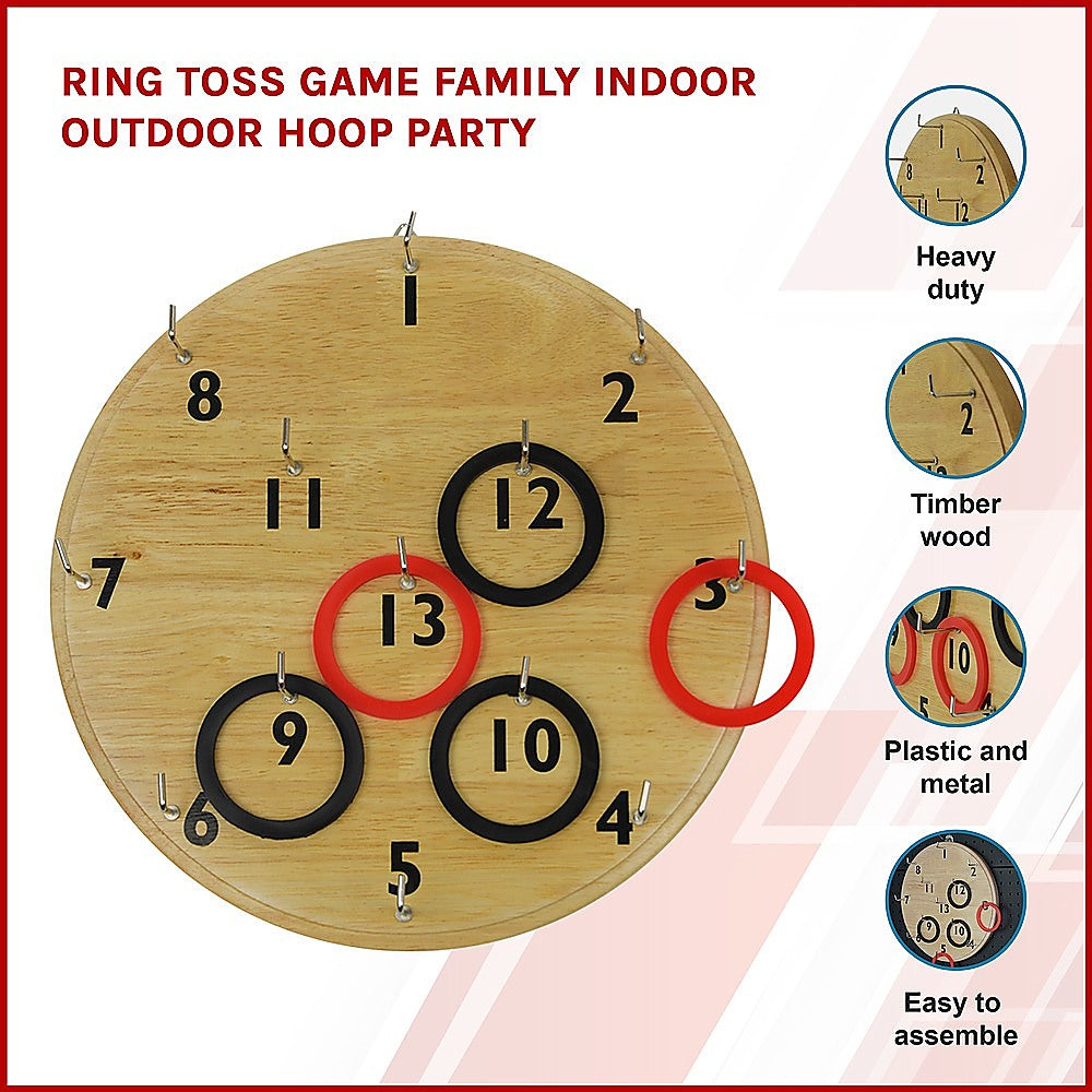 Avelena | Ring Toss Spiel Familie Innen Außen Hoop Fest