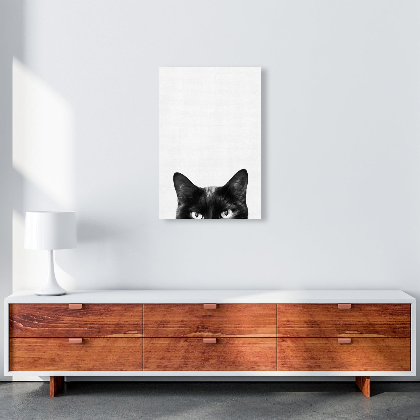 Avelena | Schwarze Katze Fotografie Druck von Victoria Frost