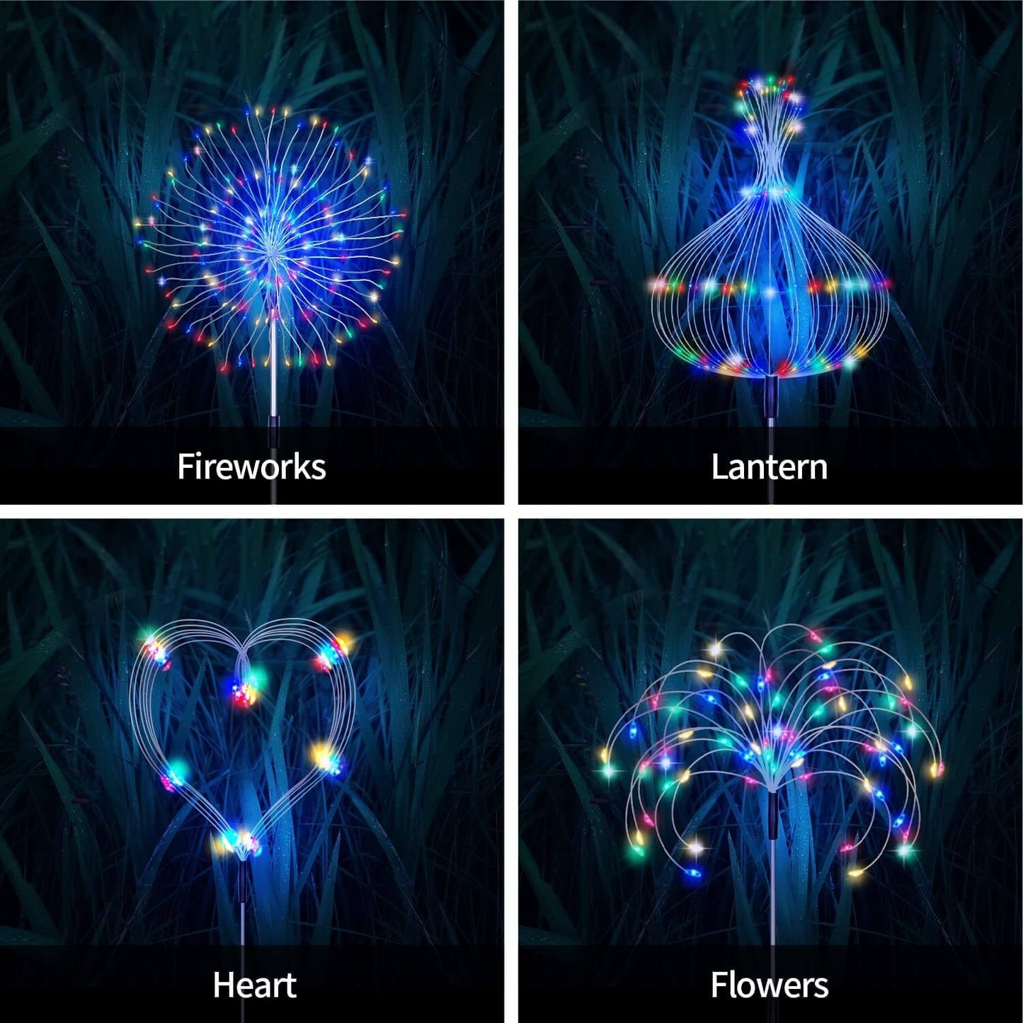 Avelena | Wasserdicht Solar Garten Feuerwerk Lampe
