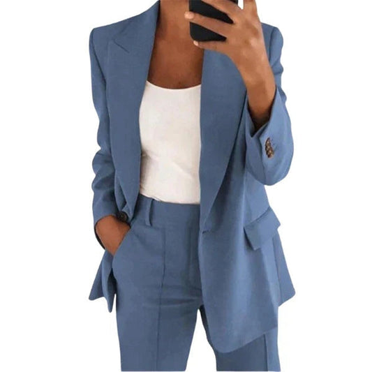 Avelena - Stilvolles Blazer-Set für Damen mit eleganter Jacke und Hose