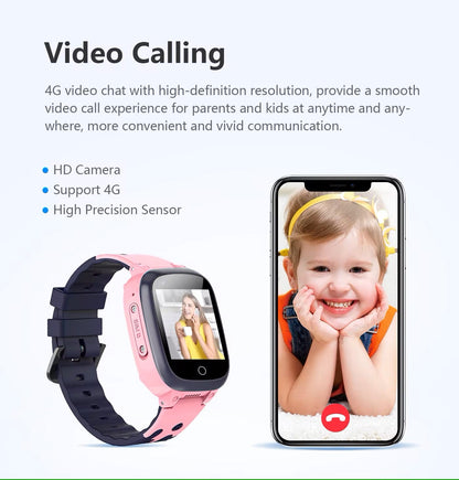 Avelena | Kids 4G & WiFi GPS Standort Tracker SOS Smartwatch mit Videoanruf für Mädchen & Jungen