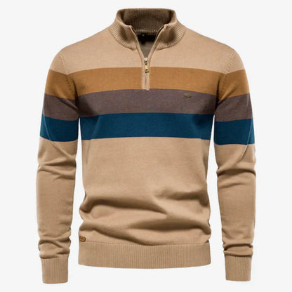 Gestreifter Retro-Pullover