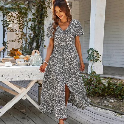Avelena | Geblümtes Maxikleid