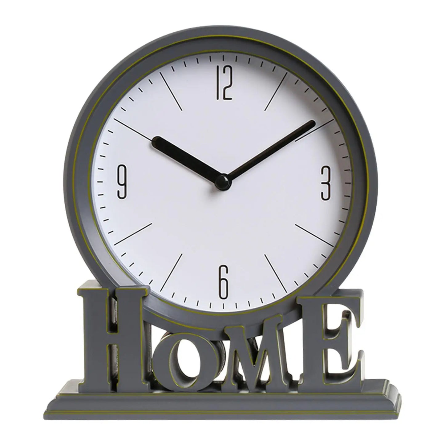 Avelena | Vintage Schreibtischuhr – Stille Uhr – Zuhause – Tischuhr – Dekorativ – 18,5 x 6 x 20,6 cm